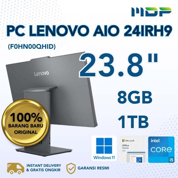 PC LENOVO AIO 24IRH9 (F0HN00QHID) LUNA GREY : INTEL CORE I5-13420H,8GB,1TB SSD,23.8"FHD,WIN 11+OHS+M365
