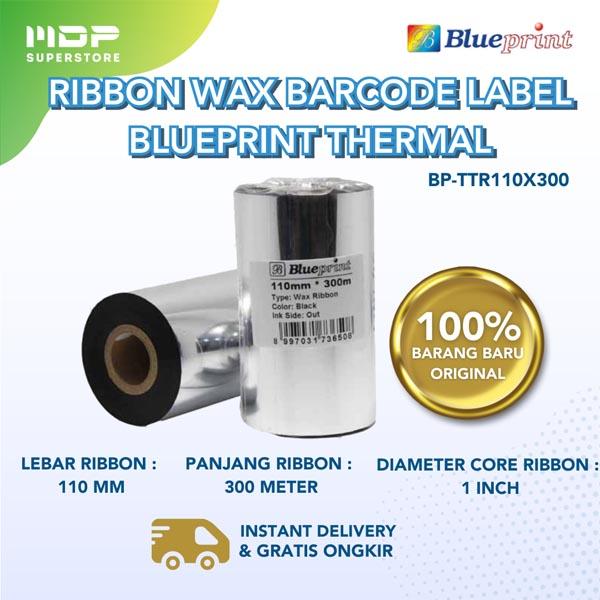 RIBBON BLUEPRINT 110X300M (BP-TTR110X300)