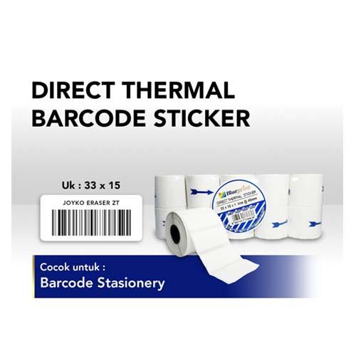 STIKER LABEL BLUEPRINT 33X15X1@500 FOR THERMAL LABEL PRINTER (BP-DTS33151P) DIRECT THERMAL