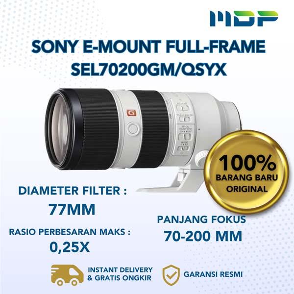 SONY E-MOUNT FULL-FRAME SEL70200GM/QSYX