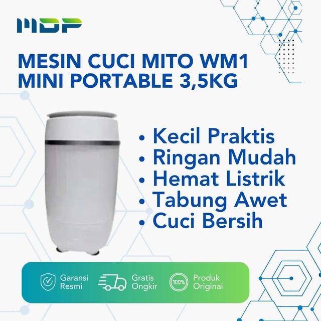 MESIN CUCI MITO WM1 MINI PORTABLE 3,5KG