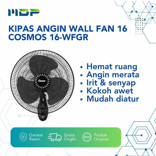 KIPAS ANGIN WALL FAN 16"COSMOS 16-WFGR