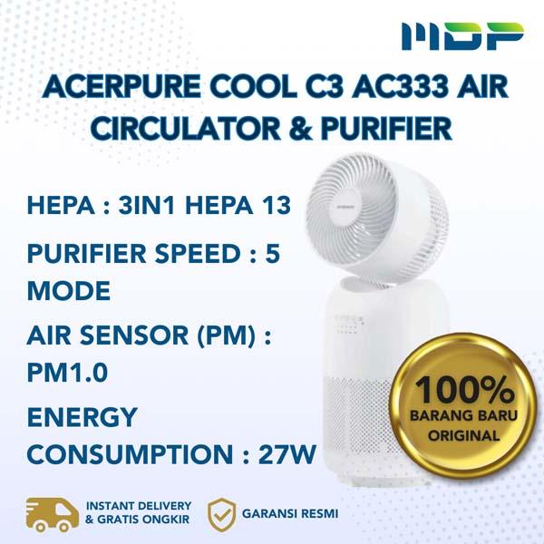ACERPURE COOL C3 AC333 AIR CIRCULATOR & PURIFIER ( 10W/35M) (ZL.ATSTG.00W)