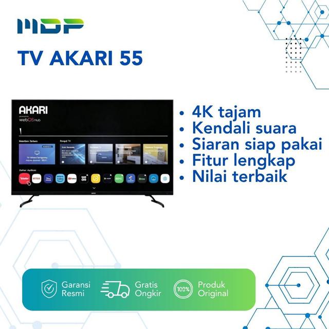 LED TV AKARI 55" AT-5655W ( SMART TV/UHD/4K)