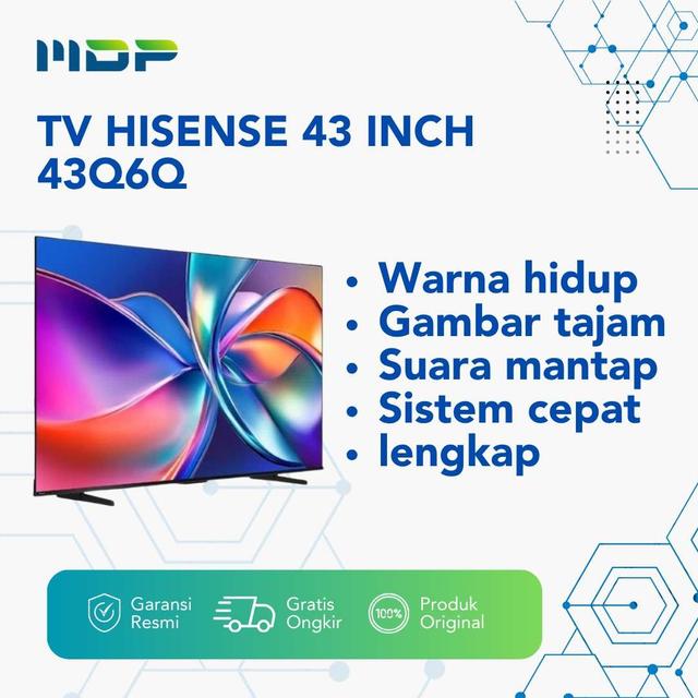 LED TV HISENSE 43" 43Q6Q ( SMART TV / QLED / 4K ) 2025