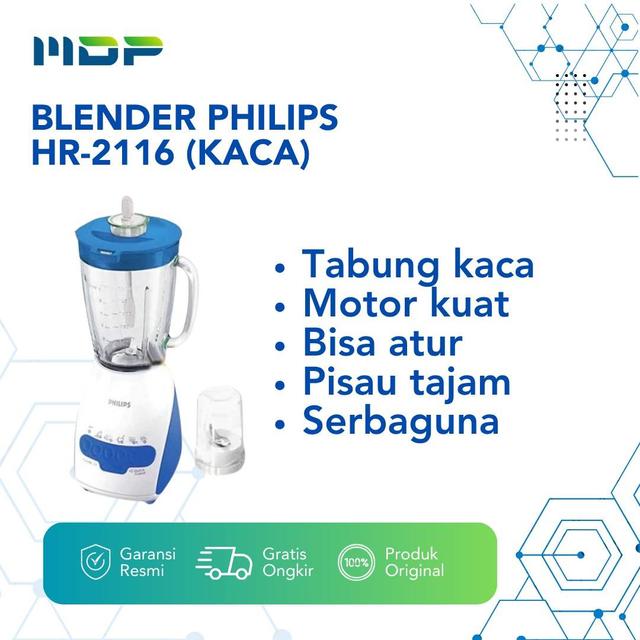 BLENDER PHILIPS HR-2116 (KACA)