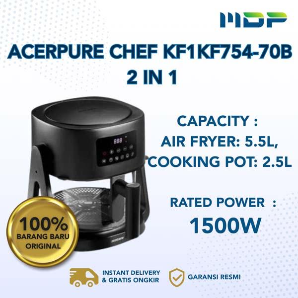 ACERPURE CHEF KF1KF754-70B 2 IN 1 ( AIR FRYER/BLACK)