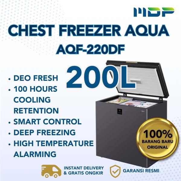 CHEST FREEZER AQUA AQF-220DF ( 200L) STAR SILVER