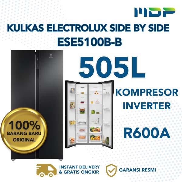 KULKAS ELECTROLUX SIDE BY SIDE ESE5100B-B ( 2 DOORS/505L)