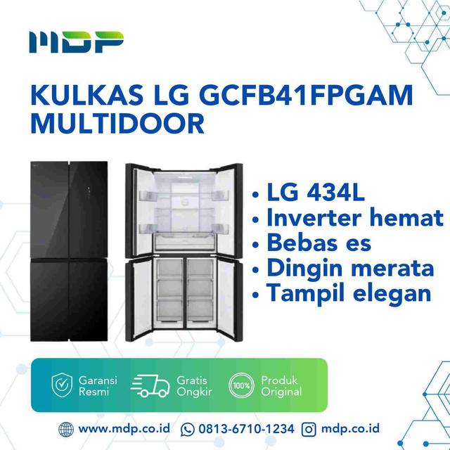 KULKAS LG GCFB41FPGAM MULTIDOOR ( 4 DOORS/ 434L )