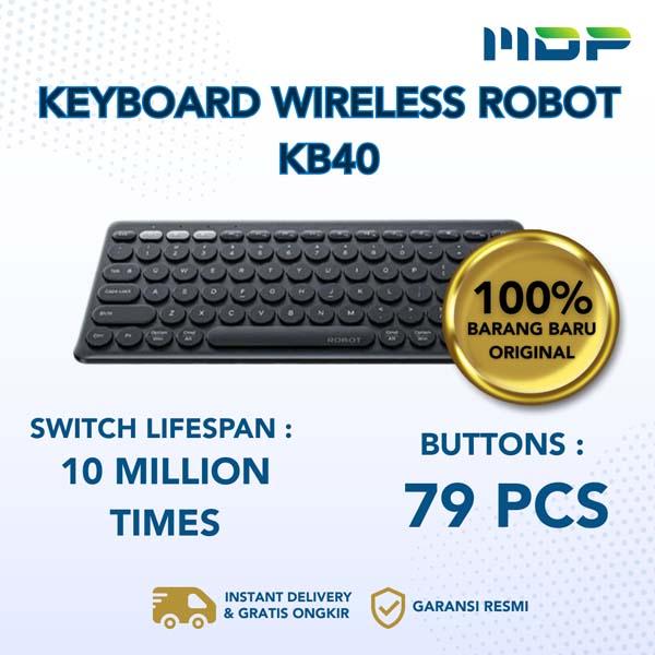 KEYBOARD WIRELESS ROBOT KB40 BLACK