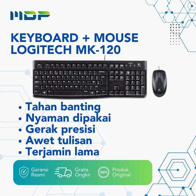 KEYBOARD + MOUSE LOGITECH MK-120