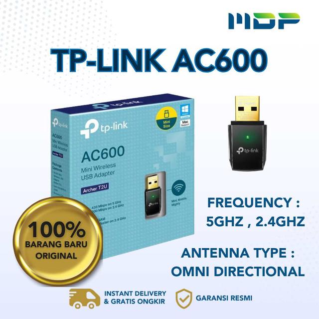TP-LINK AC600 NANO WIRELESS USB ADAPTER ARCHER T2U NANO  