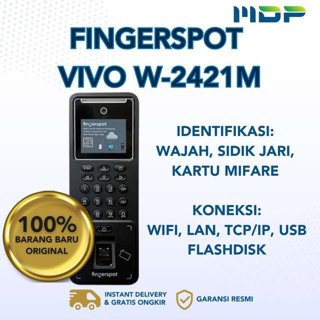 MESIN ABSENSI FINGERPRINT FINGERSPOT VIVO W-2421M