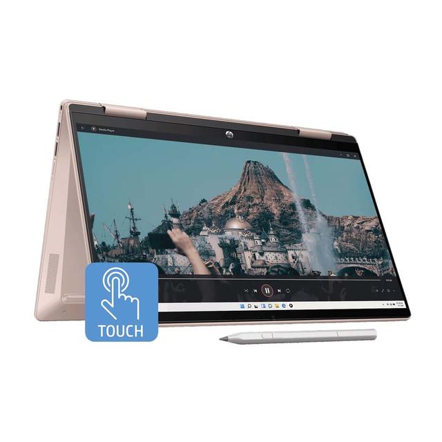 NOTEBOOK HP PAVILION X360 CONVERT 14-EK2666TU (ROSE GOLD) : INTEL CORE I7-150U,16GB ON BOARD,512GB SSD,INTEL INTEGRATED GRAPHICS, 5MP 1080 FHD,14"FHD IPS 300NITS,WIN 11 HOME+OHS 2021,2Y ADP (TAS)