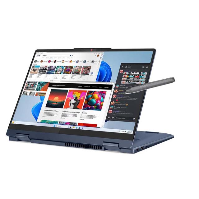 NOTEBOOK LENOVO IP 5 2 IN 1-14IRH9 (83KX000YID) COSMIC BLUE : INTEL CORE I5-13420H,16GB LPDDR5X-5200,512GB SSD M.2 2242 PCIE,INTEL UHD GRAPHICS,14"WUXGA IPS 300NITS,WIN 11 HOME+OHS 2021 (BACKPACK-Q17225)