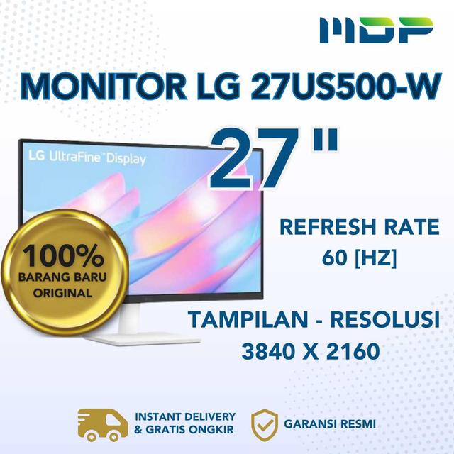 LCD MONITOR LG 27" 27US500-W
