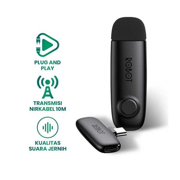 ROBOT WIRELESS CONNECTOR RS20 WIRELESS MICROPHONE BLACK