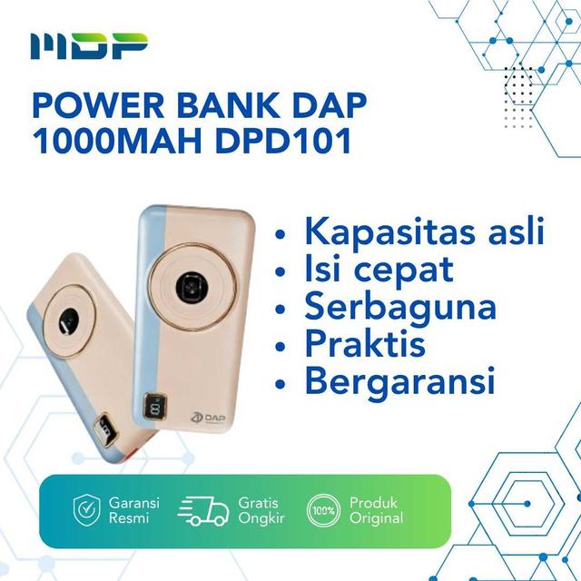POWER BANK DAP DPD101W (CREAM)
