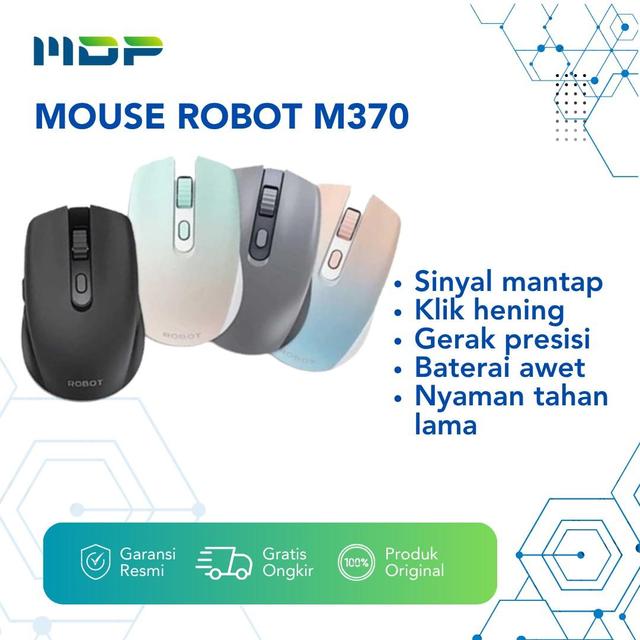 MOUSE WIRELLESS ROBOT M370 BLACK
