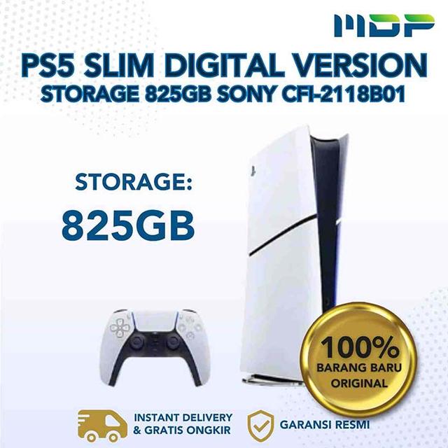PS5 SLIM DIGITAL VERSION STORAGE 825GB (E-CHASSIS) SONY CFI-2118B01
