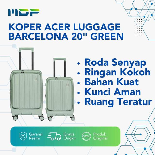 KOPER ACER LUGGAGE BARCELONA 20" GREEN