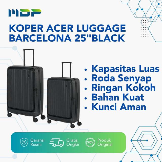 KOPER ACER LUGGAGE BARCELONA 25"BLACK