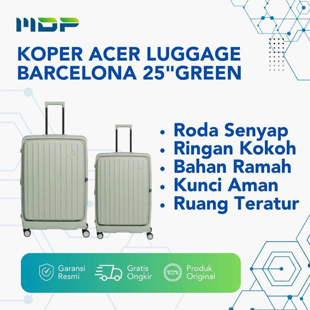 KOPER ACER LUGGAGE BARCELONA 25"GREEN