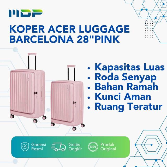 KOPER ACER LUGGAGE BARCELONA 28"PINK
