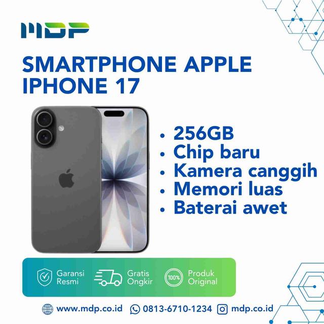 SMARTPHONE APPLE IPHONE 17 256GB BLACK #MG6J4PA/A (195950643497)(T77)
