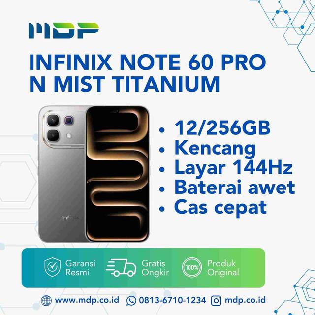 SMARTPHONE INFINIX NOTE 60 PRO 12/256 N MIST TITANIUM