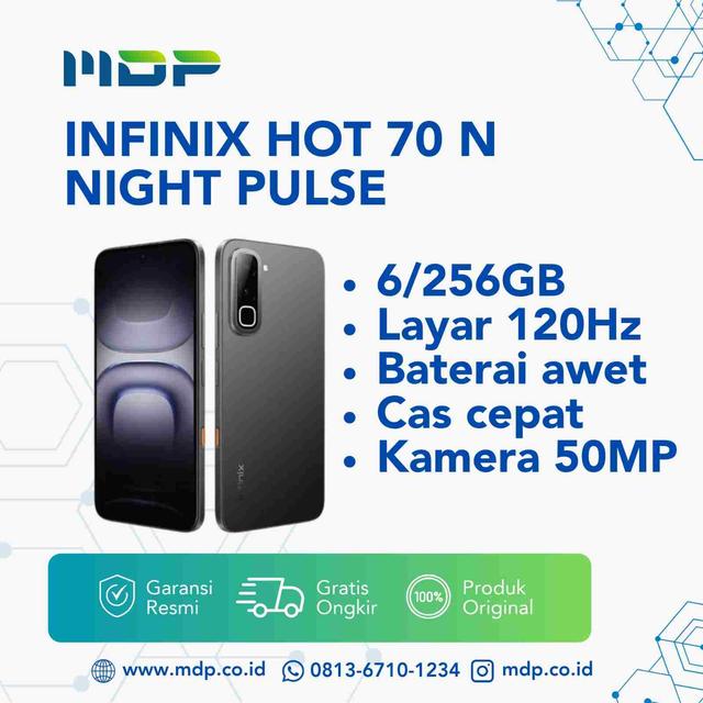 SMARTPHONE INFINIX HOT 70 6/256 N NIGHT PULSE
