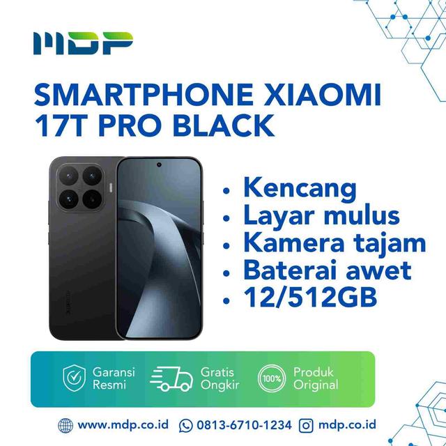 SMARTPHONE XIAOMI 17T PRO 12/512GB BLACK