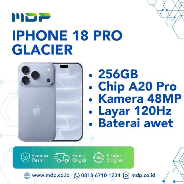 SMARTPHONE APPLE IPHONE 18 PRO 256GB GLACIER (T77)(195951418254)(MJRT4PA/A)
