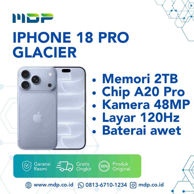 SMARTPHONE APPLE IPHONE 18 PRO 2TB GLACIER (T77)(195951418377)(,JT64PA/A)

