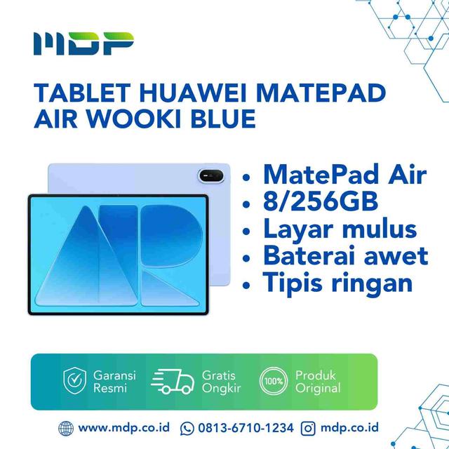 TABLET HUAWEI MATEPAD AIR WOOKI 8/256GB BLUE (INCL:BN1983)