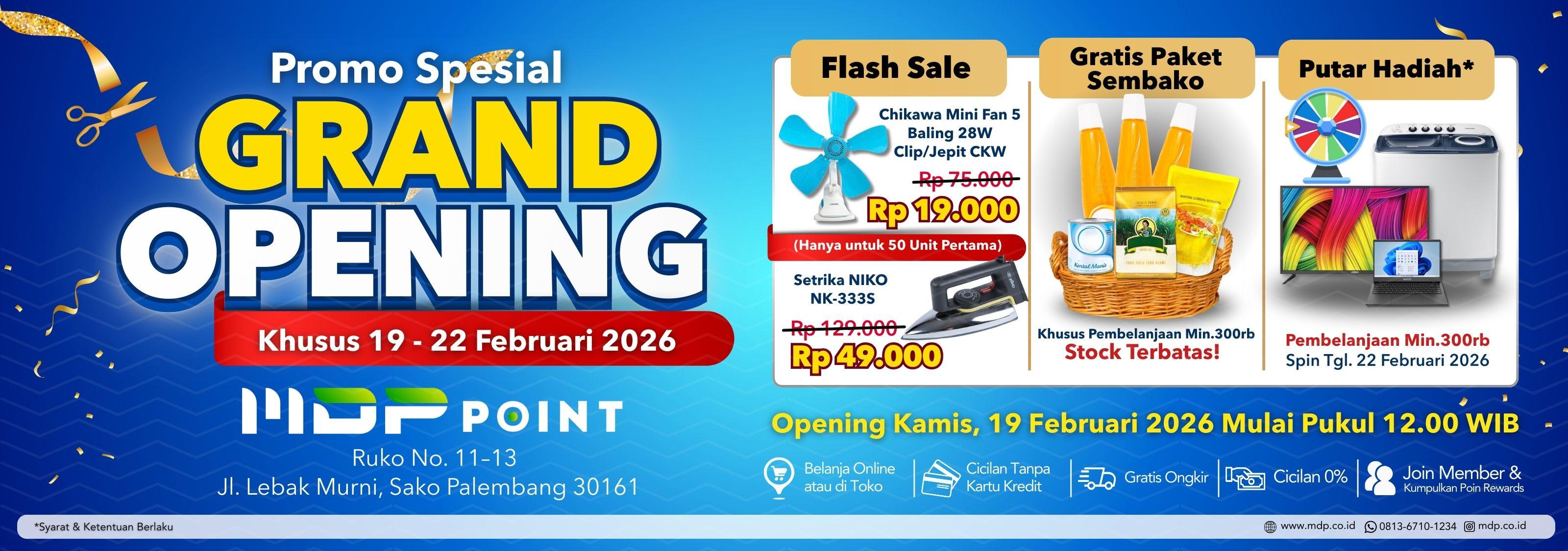 GRAND OPENING MDP POINT